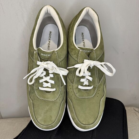 Rockport Prowalker Men’s Casual Tennis Shoes Green Suede Size 11.5 M Rare - Picture 9 of 10